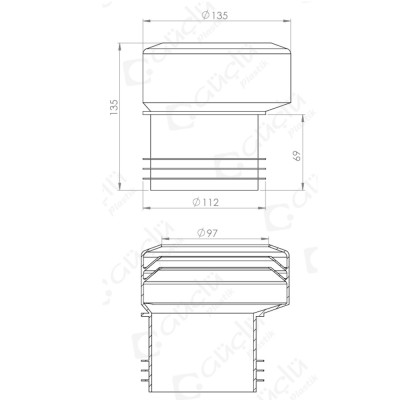 Будкрам купить Эксцентрик для унитаза 30 мм EVA выход Ø100/110 мм Sanpreis Эксцентрик для унитаза 30 мм EVA выход Ø100/110 мм Sanpreis 2
