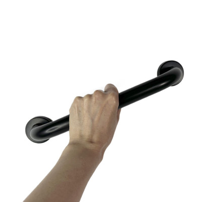 Будкрам купить Поручень для ванны прямой 30 см, нержавеющая сталь, D25 мм, черный Sanpreis Поручень для ванны прямой 30 см, нержавеющая сталь, D25 мм, черный Sanpreis 3