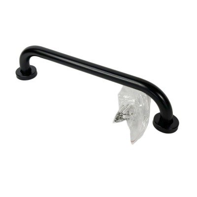 Будкрам купить Поручень для ванны прямой 40 см, нержавеющая сталь, D25 мм, черный Sanpreis Поручень для ванны прямой 40 см, нержавеющая сталь, D25 мм, черный Sanpreis 2