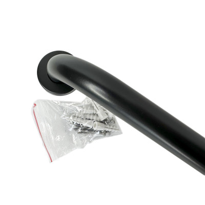 Будкрам купить Поручень для ванны прямой 60 см, нержавеющая сталь, D25 мм, черный Sanpreis Поручень для ванны прямой 60 см, нержавеющая сталь, D25 мм, черный Sanpreis 2