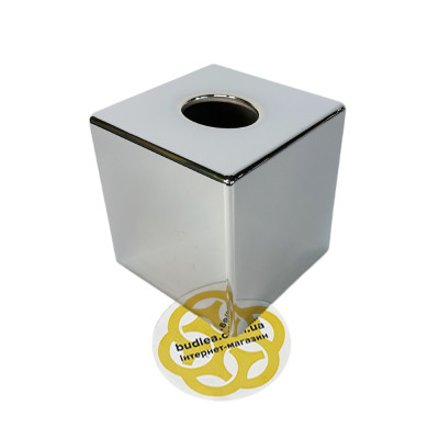 Будкрам купить Диспенсер для салфеток КУБ настольный, пластик, хром - УЦЕНКА Afacan Plastik