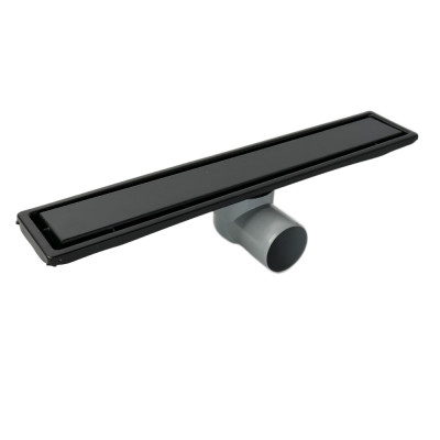 Будкрам купити Душовий трап BLACK ULTRA 40 см, горизонтальний, гідрозатвор, грати під плитку, чорний Sanpreis Душовий трап BLACK ULTRA 40 см, горизонтальний, гідрозатвор, грати під плитку, чорний Sanpreis 4