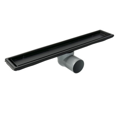 Будкрам купити Душовий трап BLACK ULTRA 40 см, горизонтальний, гідрозатвор, грати під плитку, чорний Sanpreis Душовий трап BLACK ULTRA 40 см, горизонтальний, гідрозатвор, грати під плитку, чорний Sanpreis 3