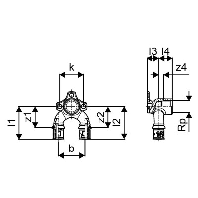 Будкрам купить Водорозетка  проходная U-типа Uponor  S-Press PLUS 16-Rp1/2" ВРØ16 латунь Uponor Водорозетка  проходная U-типа Uponor  S-Press PLUS 16-Rp1/2" ВРØ16 латунь Uponor 2