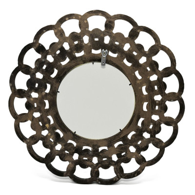 Будкрам купити Дзеркало кругле Ланцюги Ø65 см настінне велике, різьблена рама МДФ Sanpreis Дзеркало кругле Ланцюги Ø65 см настінне велике, різьблена рама МДФ Sanpreis 2