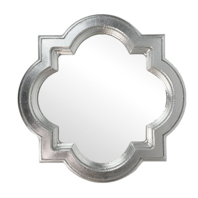 Будкрам купить Зеркало  настенное ЗВЕЗДА 58х58 см, рама из МДФ, серебро Sanpreis
