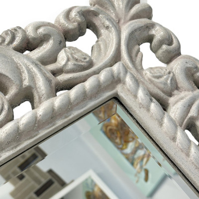 Будкрам купити Дзеркало настінне ПЕРЛАМУТР 70х100 см, рама МДФ різьблена Sanpreis Дзеркало настінне ПЕРЛАМУТР 70х100 см, рама МДФ різьблена Sanpreis 2