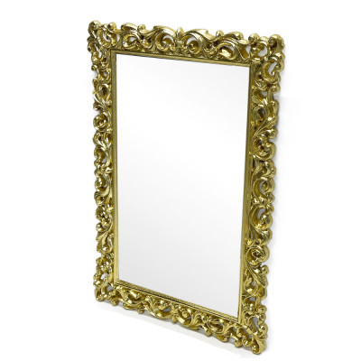Будкрам купити Дзеркало настінне 60х90 см, рама МДФ різьблена, золото поталь Sanpreis Дзеркало настінне 60х90 см, рама МДФ різьблена, золото поталь Sanpreis 5