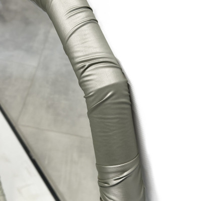 Будкрам купити Дзеркало настінне з фацетом у рамі з тканини 68х81 см, сірий Sanpreis Дзеркало настінне з фацетом у рамі з тканини 68х81 см, сірий Sanpreis 5