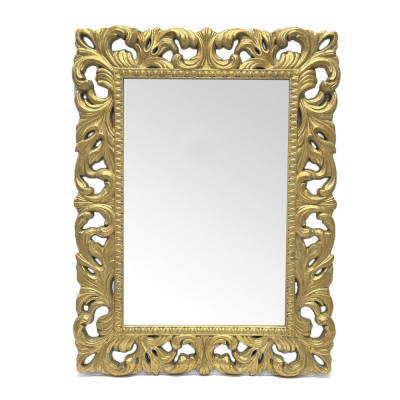 Будкрам купить Зеркало настенное резное 68х90см, рама МДФ золото Sanpreis