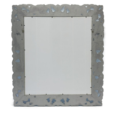 Будкрам купити Дзеркало настінне 83х95 см, рама МДФ різьблена, срібло Sanpreis Дзеркало настінне 83х95 см, рама МДФ різьблена, срібло Sanpreis 2