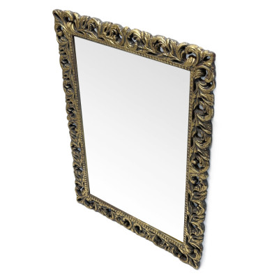Будкрам купить Зеркало настенное 73х100 см, рама МДФ резная, золото-патина Sanpreis Зеркало настенное 73х100 см, рама МДФ резная, золото-патина Sanpreis 4
