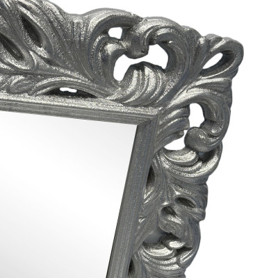 Будкрам купити Дзеркало настінне 83х95 см, рама МДФ різьблена, срібло Sanpreis Дзеркало настінне 83х95 см, рама МДФ різьблена, срібло Sanpreis 3