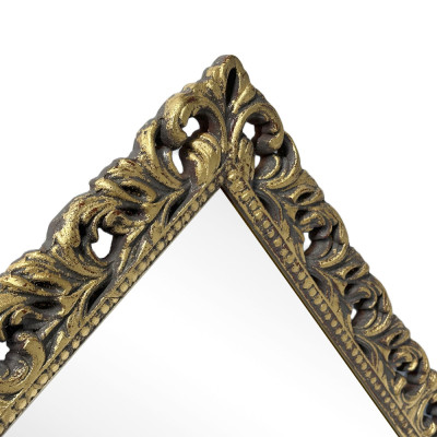 Будкрам купить Зеркало настенное 73х100 см, рама МДФ резная, золото-патина Sanpreis Зеркало настенное 73х100 см, рама МДФ резная, золото-патина Sanpreis 3