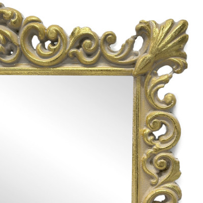 Будкрам купити Дзеркало настінне 63х88см, рама МДФ різьблена, золото Sanpreis Дзеркало настінне 63х88см, рама МДФ різьблена, золото Sanpreis 2