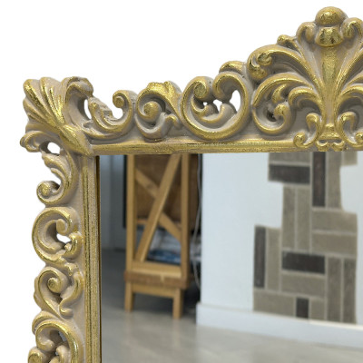 Будкрам купити Дзеркало настінне 63х88см, рама МДФ різьблена, золото Sanpreis Дзеркало настінне 63х88см, рама МДФ різьблена, золото Sanpreis 3