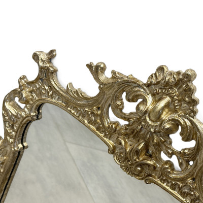 Будкрам купити Дзеркало настінне КЛІТКА 52х72см, рама МДФ різьблена, золото Sanpreis Дзеркало настінне КЛІТКА 52х72см, рама МДФ різьблена, золото Sanpreis 3