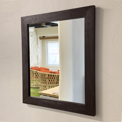 Будкрам купити Дзеркало настінне 50х56, рама МДФ, прямокутне, венге Sanpreis Дзеркало настінне 50х56, рама МДФ, прямокутне, венге Sanpreis 6