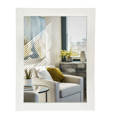 Будкрам купити Дзеркало настінне 50х67 см, рама МДФ білий Sanpreis Дзеркало настінне 50х67 см, рама МДФ білий Sanpreis 2