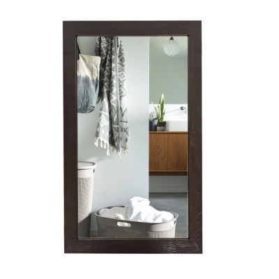 Будкрам купить Зеркало настенное 45х90, рама МДФ, прямоугольное, коричневый Sanpreis