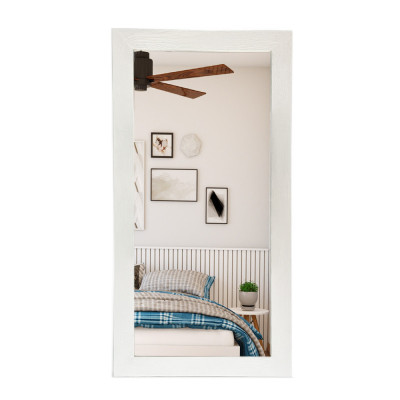 Будкрам купить Зеркало настенное 45х90, рама МДФ , прямоугольное, белый Sanpreis