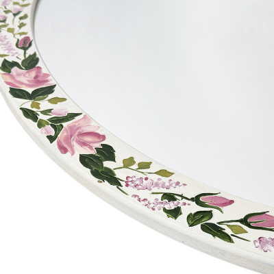 Будкрам купити Дзеркало овальне 56.5х75 см настінне велике, рама МДФ, вітраж Sanpreis Дзеркало овальне 56.5х75 см настінне велике, рама МДФ, вітраж Sanpreis 2