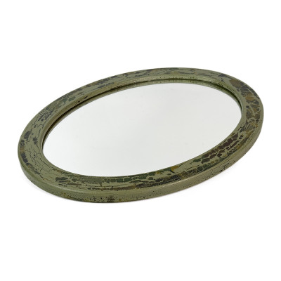 Будкрам купить Зеркало овальное 33х44 см, настенное, рамка МДФ Sanpreis Зеркало овальное 33х44 см, настенное, рамка МДФ Sanpreis 6