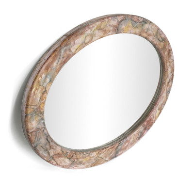 Будкрам купить Зеркало овальное Мрамор 31.5х41.5 см, настенное Sanpreis Зеркало овальное Мрамор 31.5х41.5 см, настенное Sanpreis 4