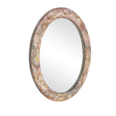 Будкрам купить Зеркало овальное Мрамор 31.5х41.5 см, настенное Sanpreis Зеркало овальное Мрамор 31.5х41.5 см, настенное Sanpreis 3