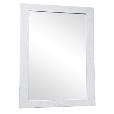 Будкрам купить Зеркало настенное 70х90 см, рама МДФ белый Sanpreis