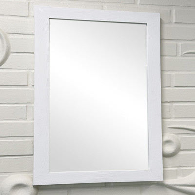 Будкрам купить Зеркало настенное 70х90 см, рама МДФ белый Sanpreis Зеркало настенное 70х90 см, рама МДФ белый Sanpreis 3