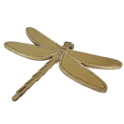 Будкрам купить Зеркало декоративное СТРЕКОЗА 55x70 см, большое,  поталь золото Sanpreis