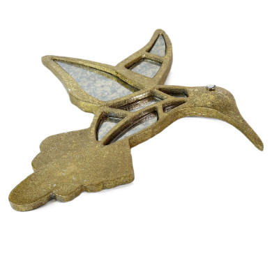 Будкрам купить Декоративная фигурка КОЛИБРИ 46х50 см, поталь золото Sanpreis