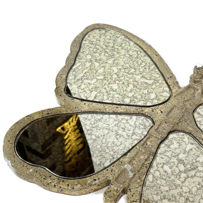 Будкрам купити Дзеркало декоративне МЕТЕЛИК 55х7 см, настінне, поталь золото Sanpreis Дзеркало декоративне МЕТЕЛИК 55х7 см, настінне, поталь золото Sanpreis 5