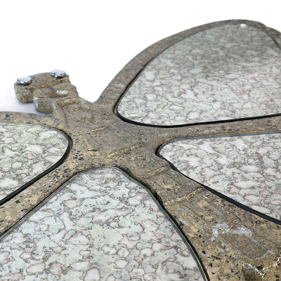 Будкрам купити Дзеркало декоративне МЕТЕЛИК 55х7 см, настінне, поталь золото Sanpreis Дзеркало декоративне МЕТЕЛИК 55х7 см, настінне, поталь золото Sanpreis 2