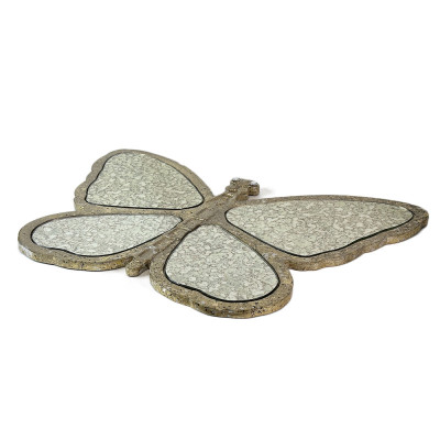 Будкрам купить Зеркало декоративное БАБОЧКА 55х7 см, настенное, поталь золото Sanpreis