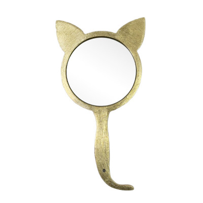 Будкрам купить Зеркало косметическое настенное КОШКА 255х490 с золотой поталью Sanpreis