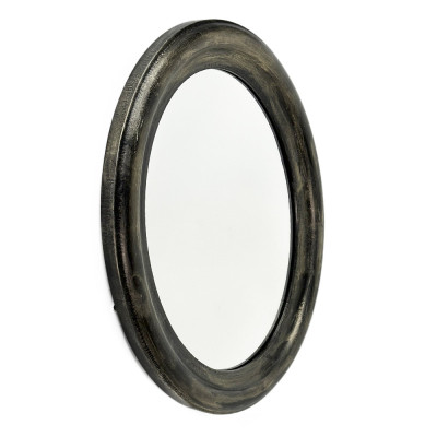 Будкрам купити Дзеркало овальне 37х46 см настінне, графіт, золото поталь Sanpreis Дзеркало овальне 37х46 см настінне, графіт, золото поталь Sanpreis 4