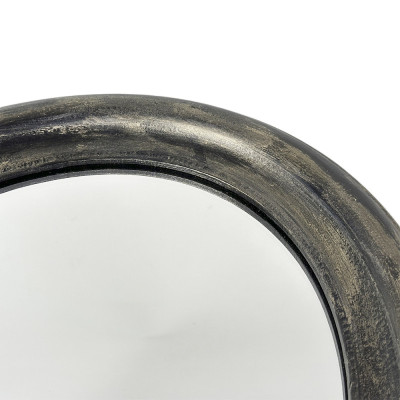 Будкрам купити Дзеркало овальне 37х46 см настінне, графіт, золото поталь Sanpreis Дзеркало овальне 37х46 см настінне, графіт, золото поталь Sanpreis 2