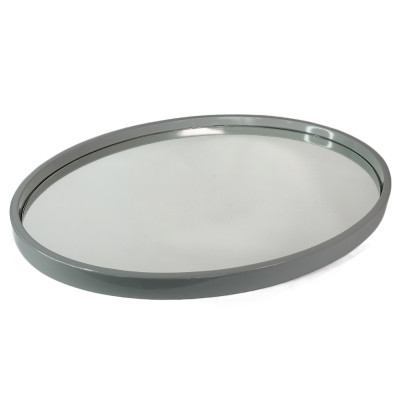 Будкрам купити Дзеркало овальне 48.5х65 см настінне велике, рама МДФ, сірий Sanpreis Дзеркало овальне 48.5х65 см настінне велике, рама МДФ, сірий Sanpreis 4