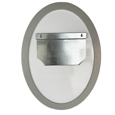 Будкрам купити Дзеркало овальне 48.5х65 см настінне велике, рама МДФ, сірий Sanpreis Дзеркало овальне 48.5х65 см настінне велике, рама МДФ, сірий Sanpreis 2