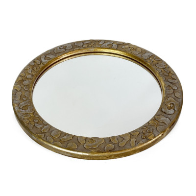 Будкрам купити Дзеркало кругле Ø35 см настінне, ліплення, золото Sanpreis Дзеркало кругле Ø35 см настінне, ліплення, золото Sanpreis 3