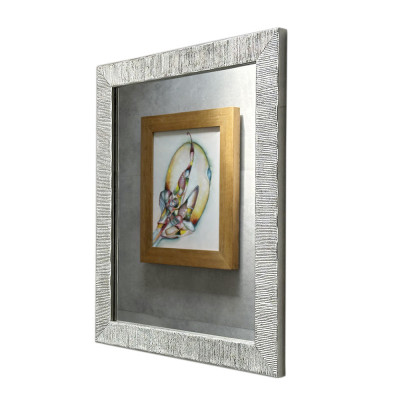 Будкрам купити Дзеркало настінне 43х52 см у рамці, вертикальне, срібло Sanpreis