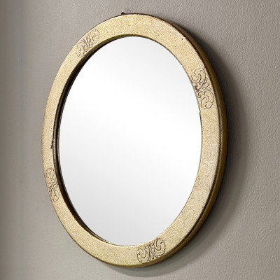 Будкрам купити Дзеркало кругле Ø45.5 см настінне золото порожнє Sanpreis Дзеркало кругле Ø45.5 см настінне золото порожнє Sanpreis 5