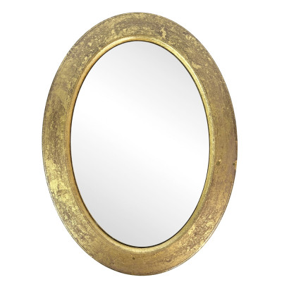 Будкрам купить Зеркало овальное GOLD 29.5х39.5 см, настенное, рамка МДФ Sanpreis