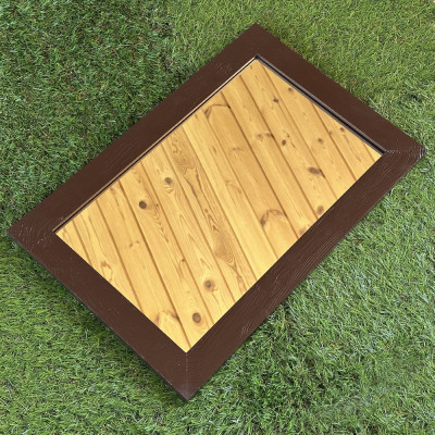 Будкрам купить Зеркало настенное 40х60, рама МДФ коричневый Sanpreis Зеркало настенное 40х60, рама МДФ коричневый Sanpreis 2