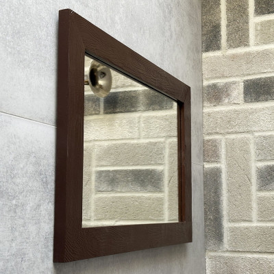 Будкрам купить Зеркало настенное 40х60, рама МДФ коричневый Sanpreis Зеркало настенное 40х60, рама МДФ коричневый Sanpreis 4