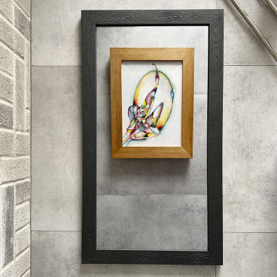 Будкрам купить Зеркало настенное 50х90 см, рама МДФ антрацит Sanpreis Зеркало настенное 50х90 см, рама МДФ антрацит Sanpreis 4