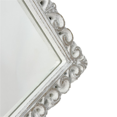 Будкрам купить Зеркало настенное резное 26х39 см, рама МДФ белый  Sanpreis Зеркало настенное резное 26х39 см, рама МДФ белый  Sanpreis 4