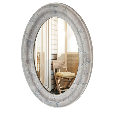 Будкрам купити Дзеркало овальне Мармур 29.х40 см, настінне Sanpreis Дзеркало овальне Мармур 29.х40 см, настінне Sanpreis 2